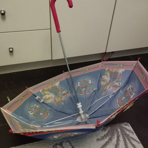 Paw Patrol children's umbrella like new, rounded tip stick