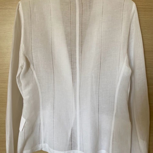 Linen jacket used, white, size S