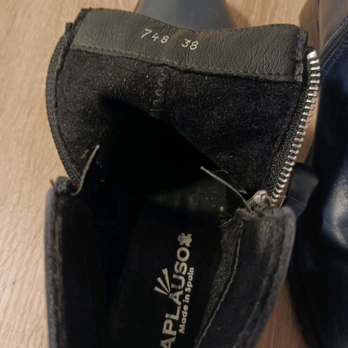 Women's ankle boots size 38 like new, dark blue leather
