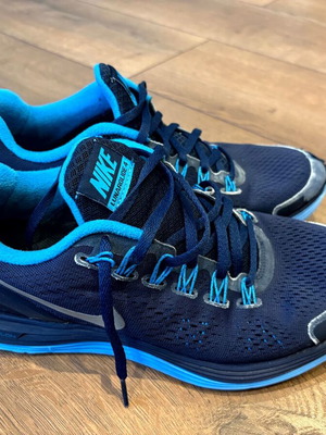 Nike Lunarglide+ 4 athletic shoes used, size 41, blue