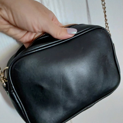 Quilted black H&M crossbody bag like new with chain