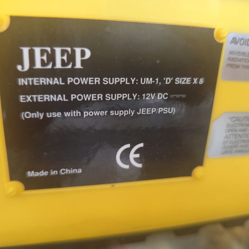 Jeep portable stereo toolbox with cassette, radio and CD player