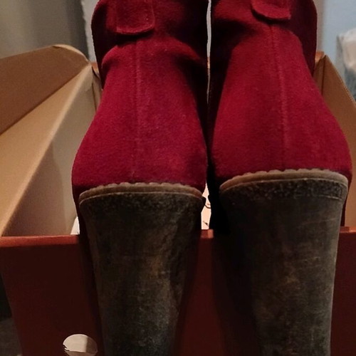 Smart Cronos Castor Ankle Boots Like New, Leather Size 39, 10 cm Heel