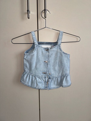 Zara denim crop top used, 110 cm, for ages 4-5