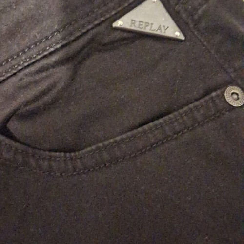 Replay black pants size 25