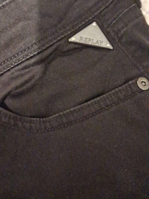Replay black pants size 25