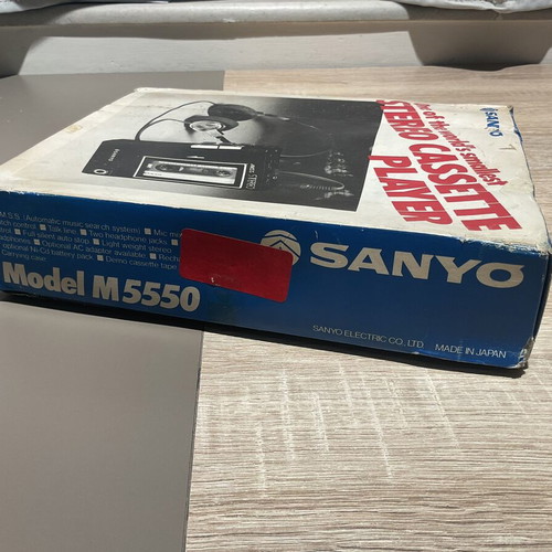 Sanyo M5550 Cassette Player like new, complete set from 1980