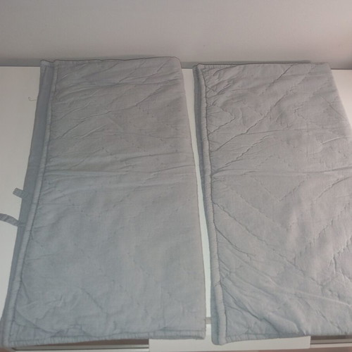 Cushion covers set of 2 like new, gray cotton 46x43 cm