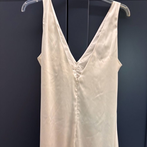 Maxi white dress Dolce Domenica like new, size L with black trim