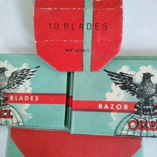 Orel razor blades 1941-1944, new, pack of 10, Germany