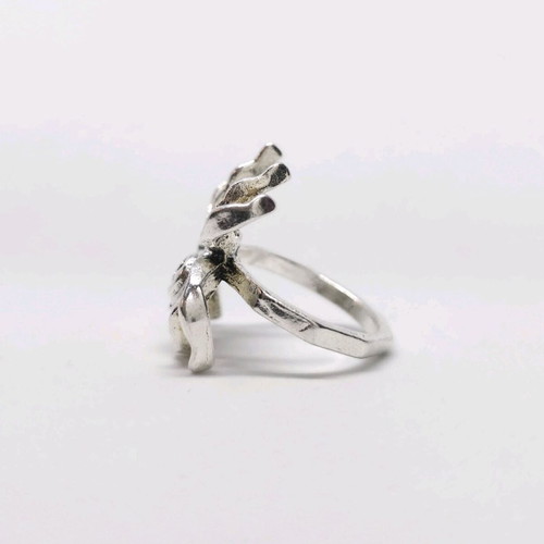 Men's ring with spider symbol like new