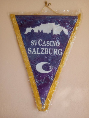 Vintage SV Casino Salzburg banner like new, authentic