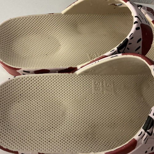 Moses flip flops like new, size 37/38, red and pink