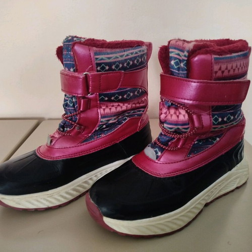 Girls' snow boot size 32 like new pink