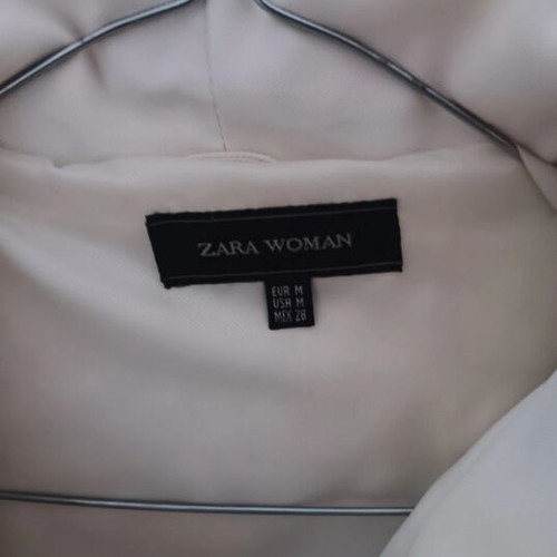 Zara puffer jacket, beige, size M