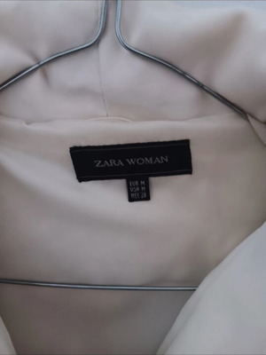 Zara puffer jacket, beige, size M