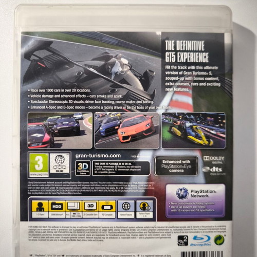 Gran Turismo 5 Academy Edition PS3 game used