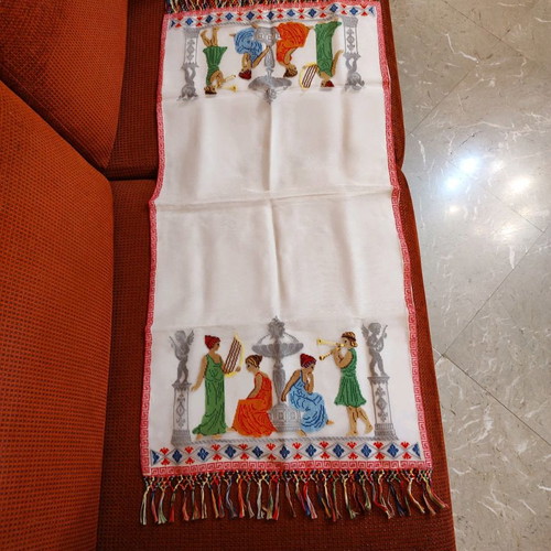 Greek tchevres in tulle, rare silk 1949