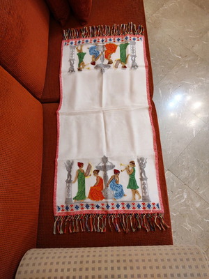 Greek tchevres in tulle, rare silk 1949