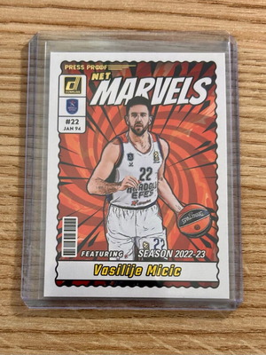 Vasilije Micic Efes Anadolu Marvels Gold Press Proof Panini Euroleague 2023-24 card new