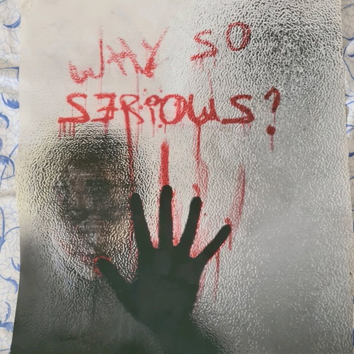 Joker poster printed on canvas like new (Heath Ledger)