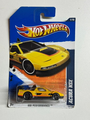 Hot Wheel Acura NSX κίτρινο μεταχειρισμένο