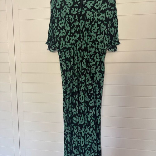 Jemma dress Diane Von Furstenberg new, black and green midi
