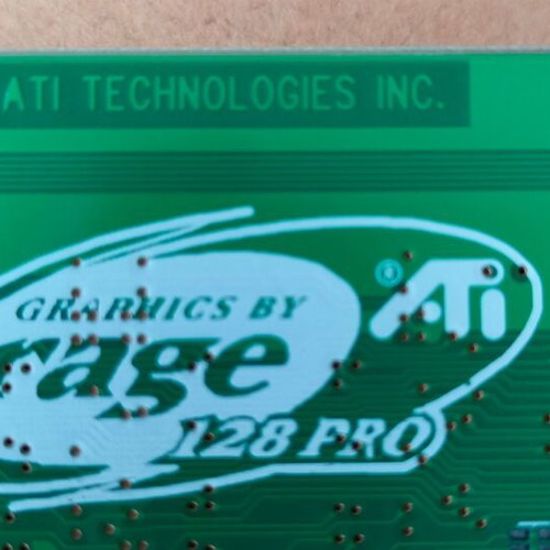 ATI Rage 128 32MB graphics card used, AGP