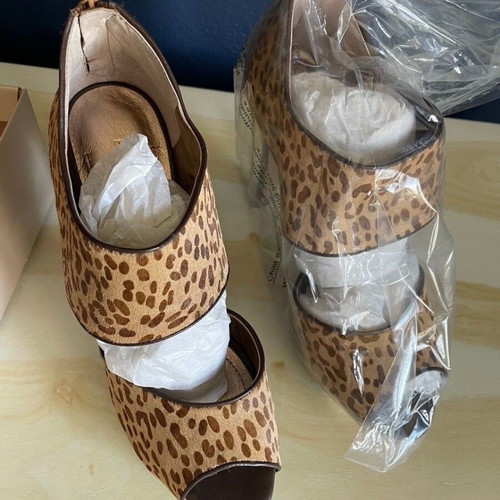 BCBG Maxazria women's animal print high-heeled pumps new