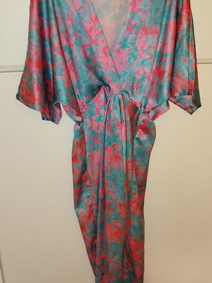 Midi dress fuchsia green