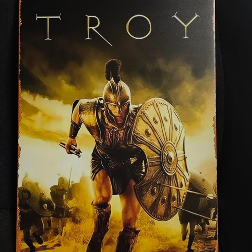 Metal decorative sign Troy Achilles 20x30 cm like new