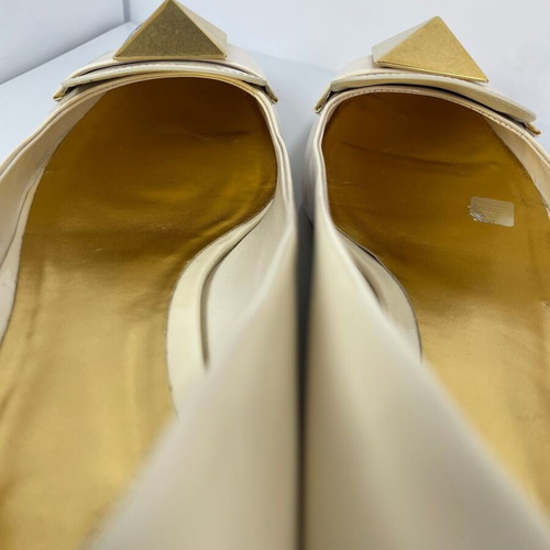 Valentino Garavani One Stud leather ballerinas size 41.5 like new, beige