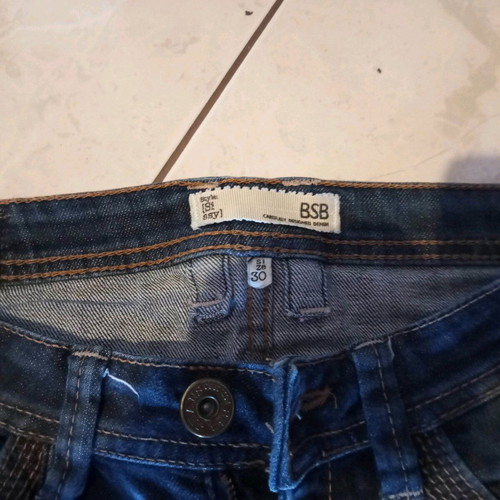 BSB women's denim jeans used, blue, straight fit, size XXXS