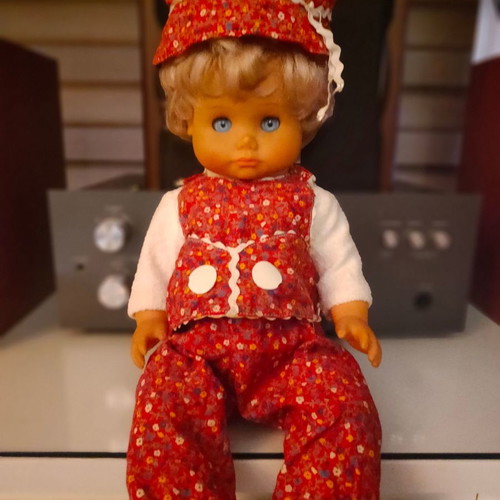 Vinyl doll 40cm used, rare collectible