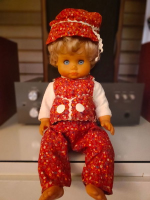 Vinyl doll 40cm used, rare collectible