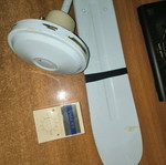 Ceiling fan from 1990 like new, iron