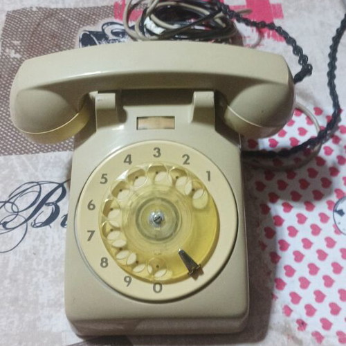 Vintage OTE Face Standard rotary telephone, 1973, ready for RJ11 connection