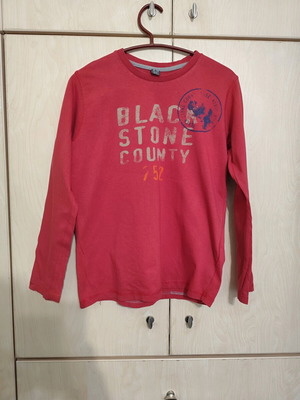 Zara Kids Long-Sleeve Shirt used, red with print