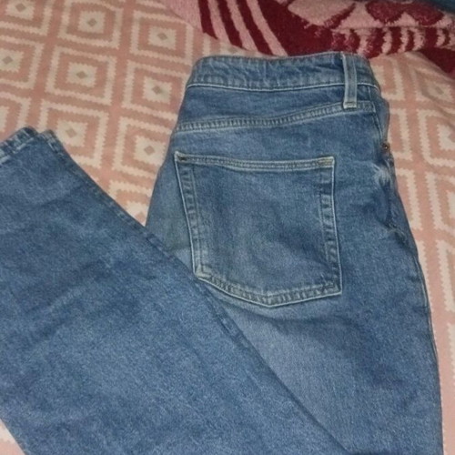 H&M Slim Straight High Waist Blue Jean used, size XL