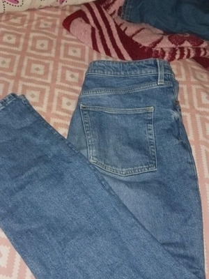 H&M Slim Straight High Waist Blue Jean used, size XL