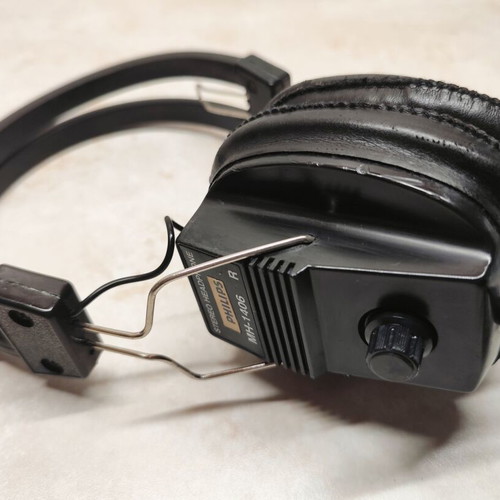 Philips MH-1406 vintage stereo headphones used, wired