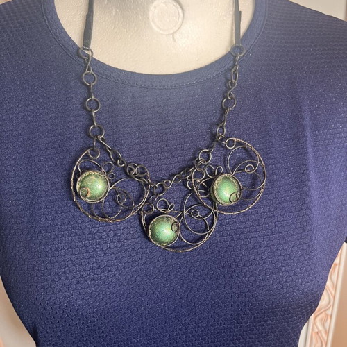 Boho style accessory like new, black and green