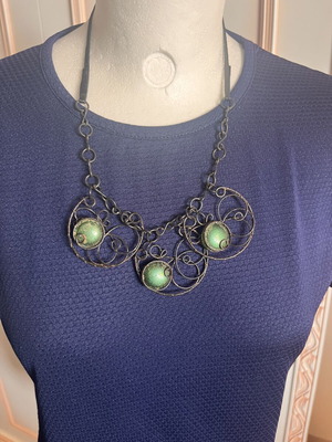 Boho style accessory like new, black and green