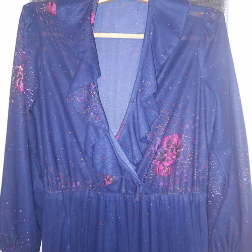 Dress one size like new, blue, with lining