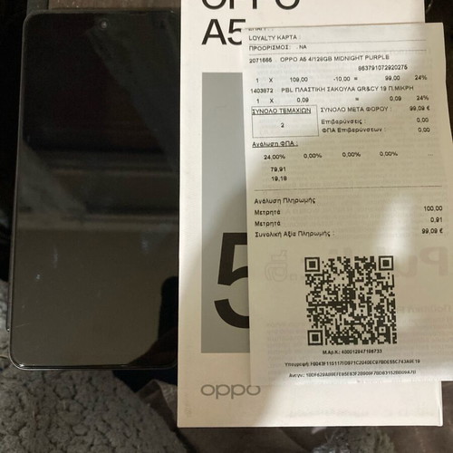 OPPO A5 4/128GB Midnight Purple new with warranty