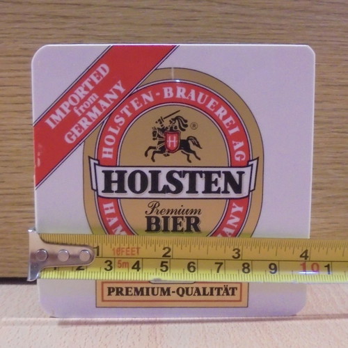 Holsten beer promotional plastic coaster holder used