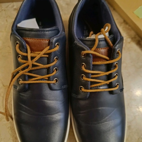JK London shoes used, leather blue scarponi size 40