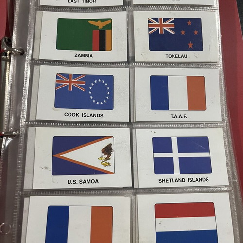 Flag collection used, 25 pages binder