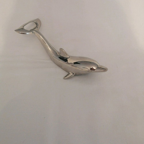 Vintage Dolphin Silver-Plated Bottle Opener like new