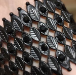 Metal black elastic bracelet like new